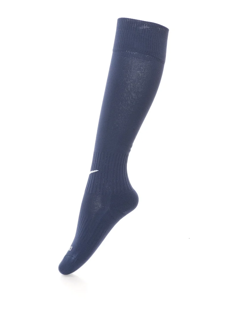 Sosete unisex pentru fotbal, cu logo, Bleumarin