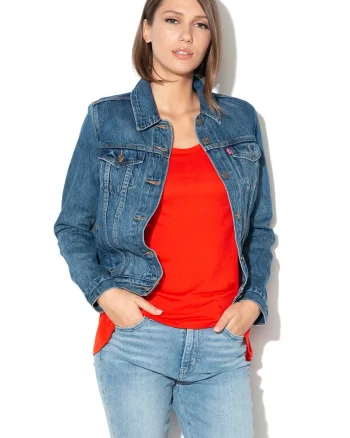 Jacheta din denim Original Trucker, Albastru royal