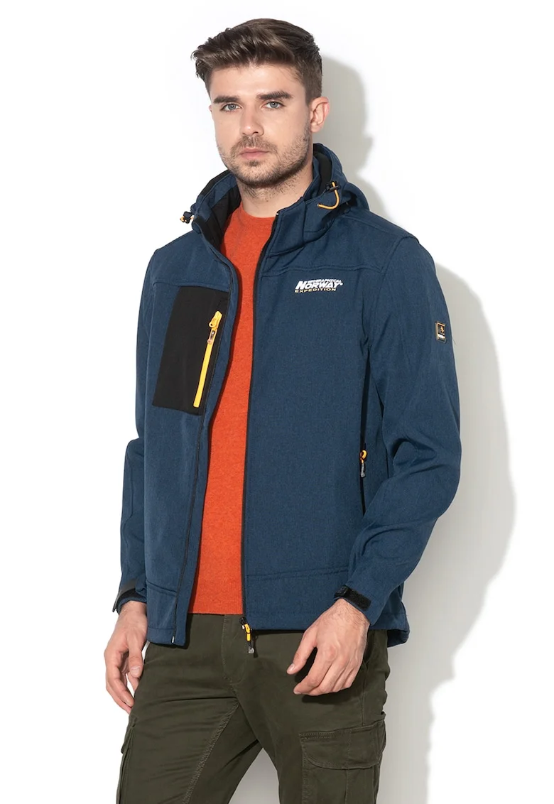 Jacheta cu captuseala din fleece Torefact, Bleumarin