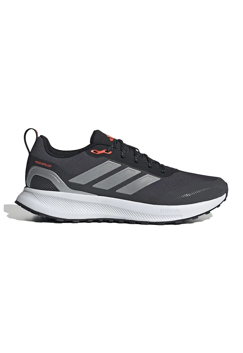 Pantofi Runfalcon 5 cu finisaj rezistent la apa, pentru alergare, Gri/Negru stins