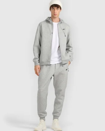 Pantaloni barbati,  bumbac, culoare gri