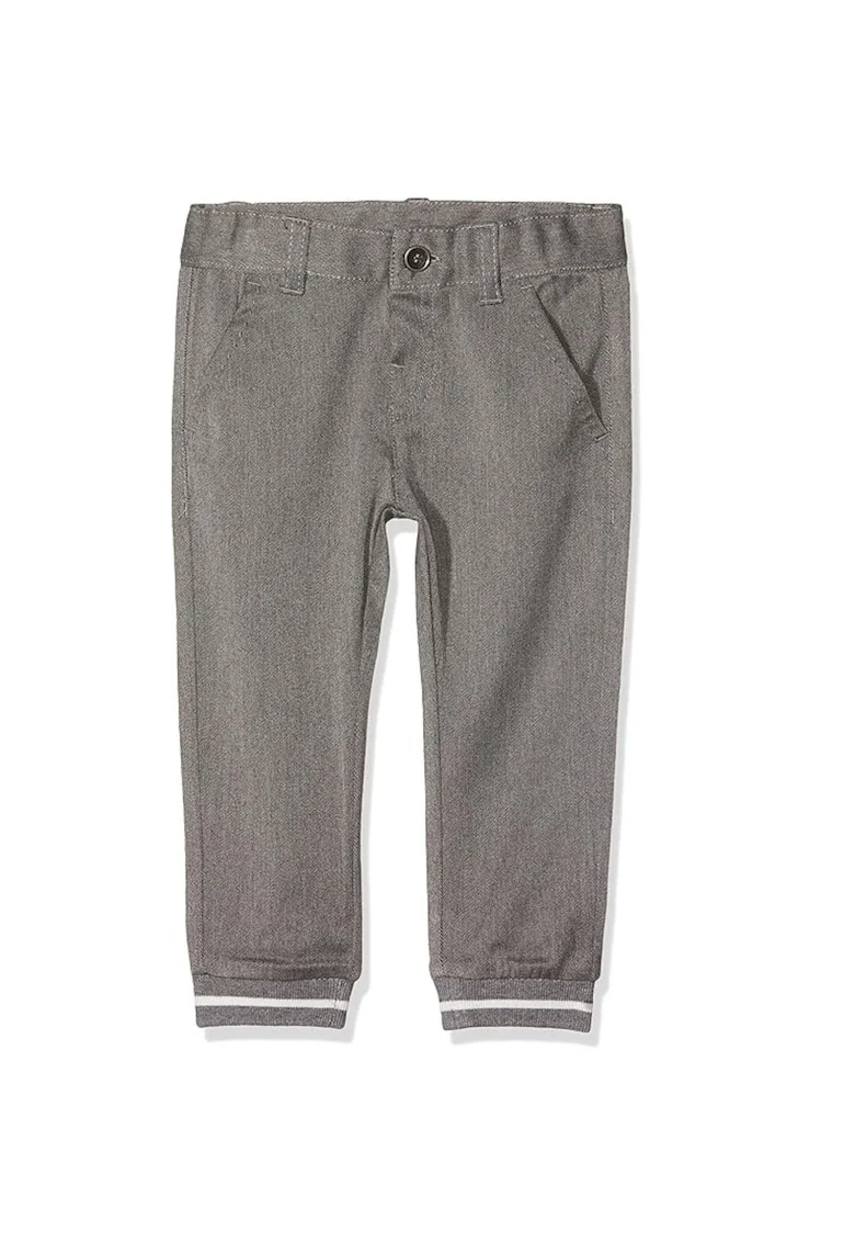 Pantaloni baieti,  Poliester/Bumbac, Gri,