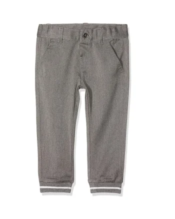 Pantaloni baieti,  Poliester/Bumbac, Gri,