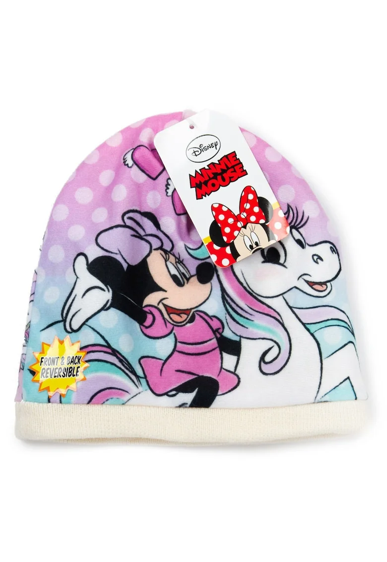 Caciula de iarna pentru fetite,  Minnie Mouse, roz, 52