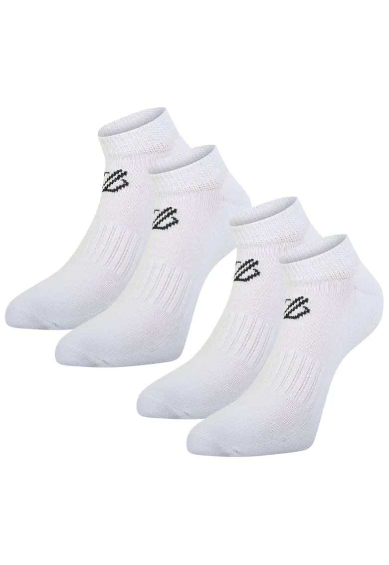 Sosete sport unisex  set 2 perechi, alb, bumbac, respirabil,