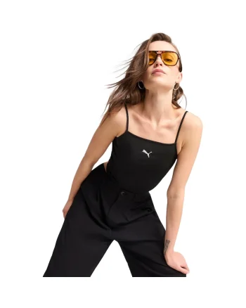 Maiou femei  Wardrobe Ess Ribbed Tank Top, Negru, Negru