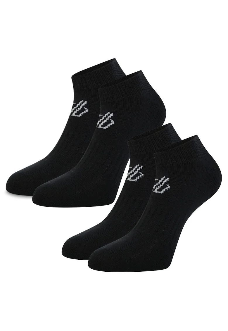 Sosete sport unisex  set 2 perechi, negru, bumbac, respirabil,