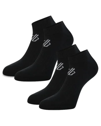 Sosete sport unisex  set 2 perechi, negru, bumbac, respirabil,