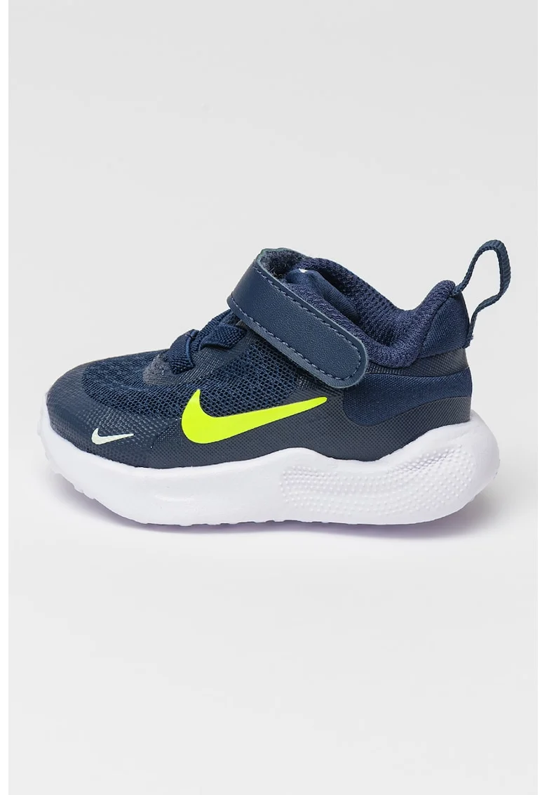 Revolution 7 Pantofi cu velcro, pentru alergare, Verde neon/Bleumarin