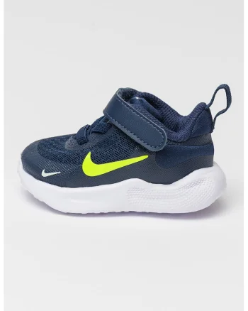Revolution 7 Pantofi cu velcro, pentru alergare, Verde neon/Bleumarin