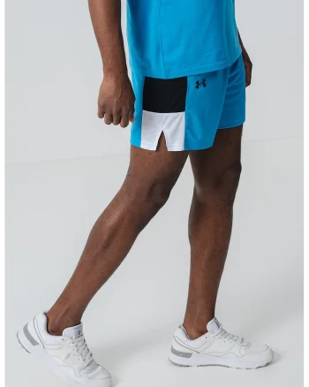 Pantaloni scurti pentru baschet Zone 7" Baseline, Negru/Turcoaz