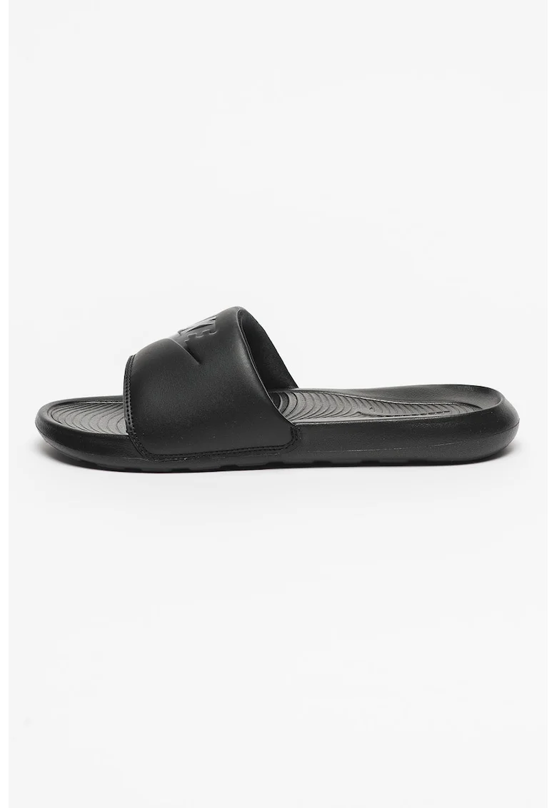 Papuci cu imprimeu logo Victori, Onyx Black