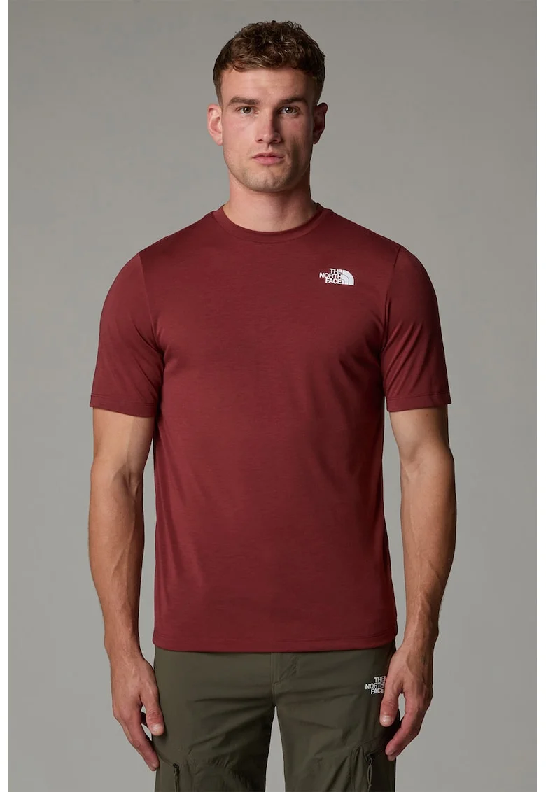 Tricou pentru fitness Foundation, Visiniu