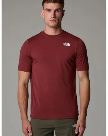 Tricou pentru fitness Foundation, Visiniu