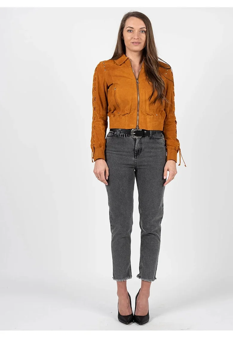 Geaca Scurta Din Piele, XL