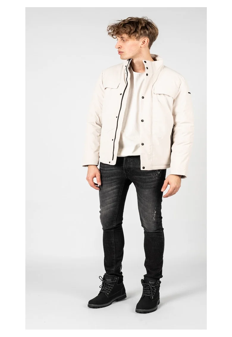 Geaca regular fit cu fermoar, 50
