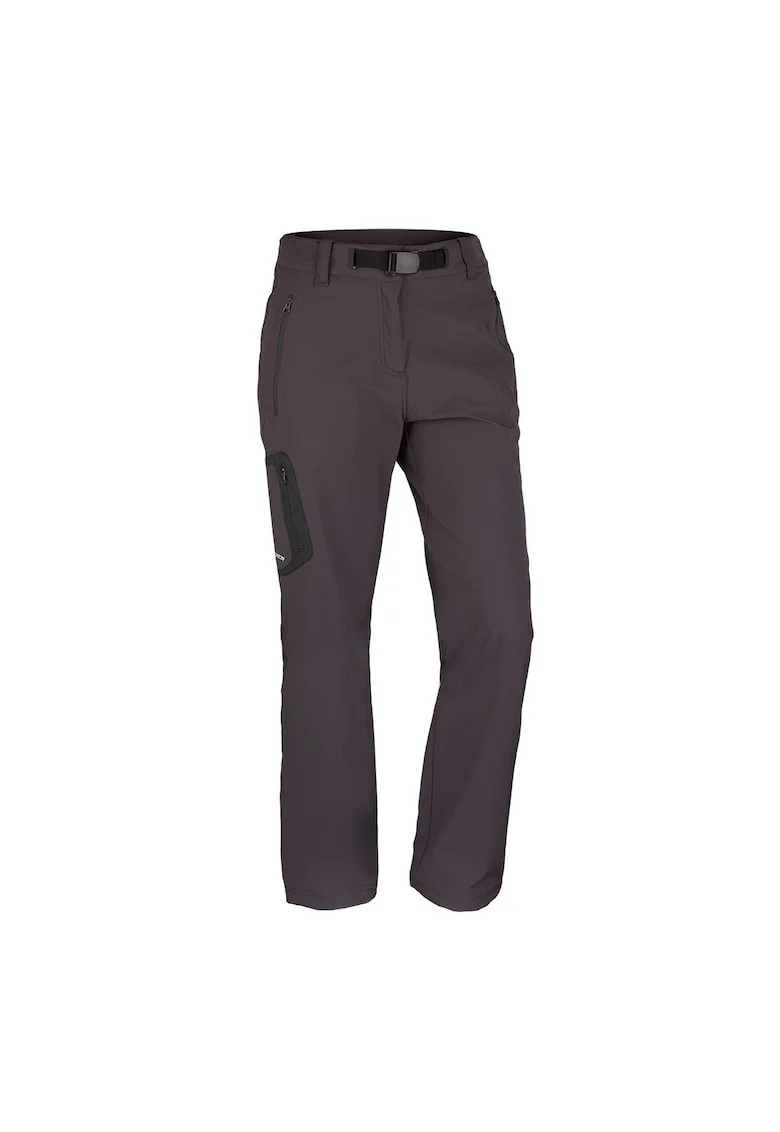 Pantaloni elastici de trekking extra lungi pentru femei Mattie, Argintiu inchis