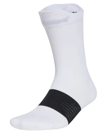 Sosete lungi unisex pentru alergare, Negru/Alb optic