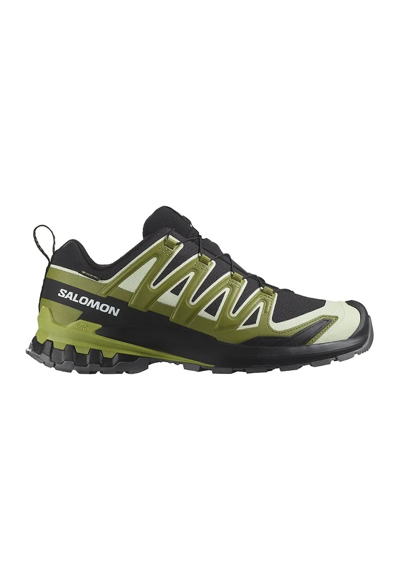 Pantofi pentru alergare pe teren accidentat XA Pro 3D V9 Wide GTX, Negru/Verde masliniu/Bej deschis