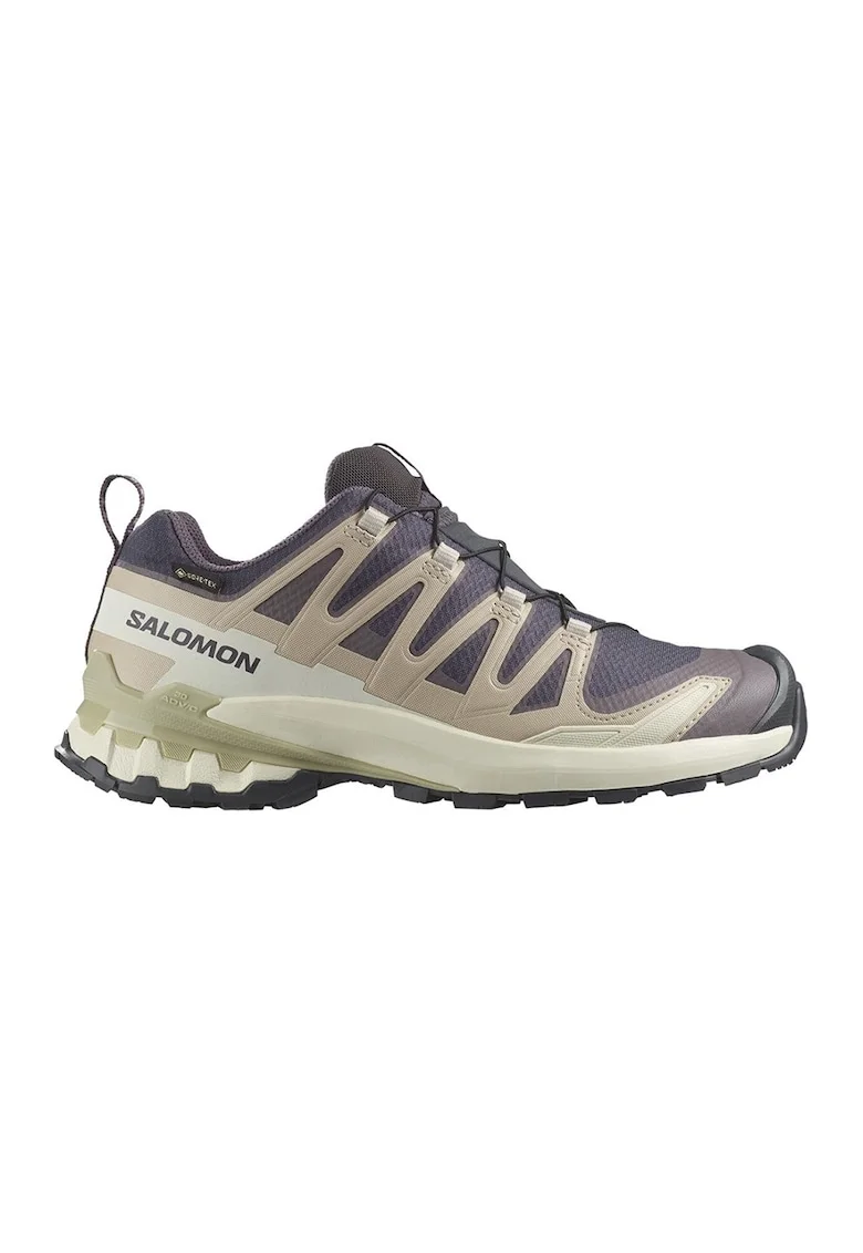 Pantofi cu tehnologie Gore-Tex, pentru fitness Xa Pro 3D V9, Bej/Violet prafuit