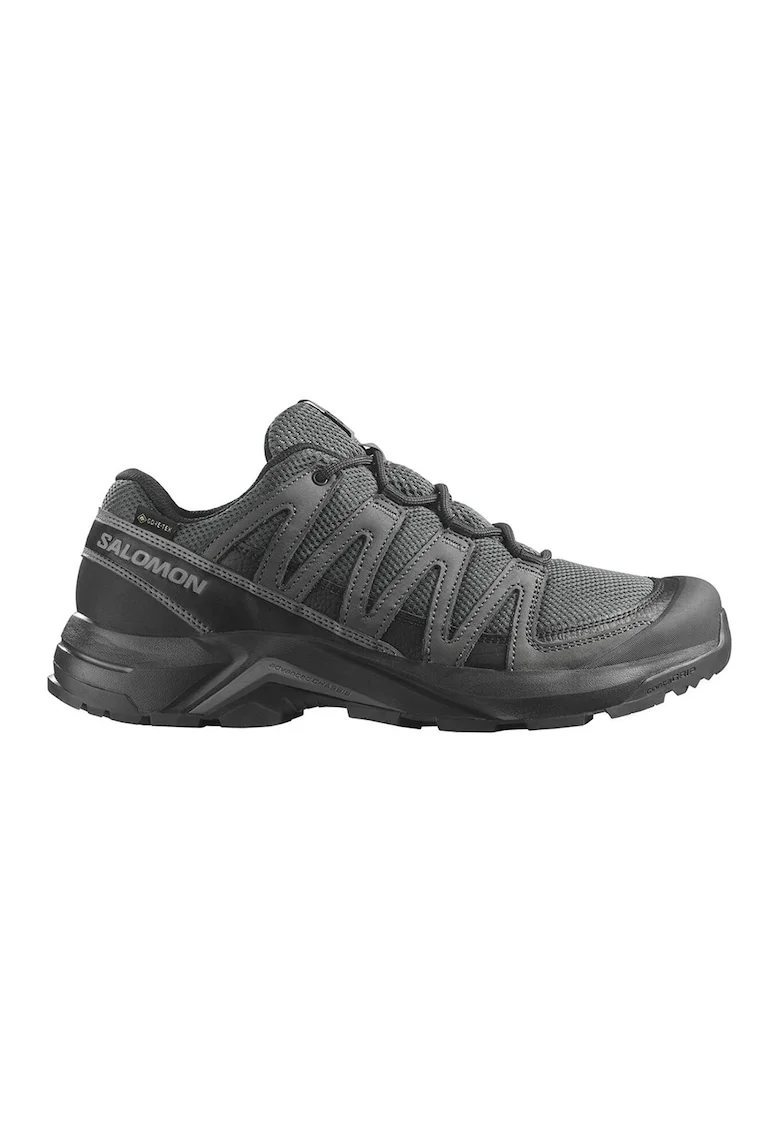 Pantofi cu tehnologie Gore-Tex pentru drumetii X-Adventure Recon, Negru/Gri antracit