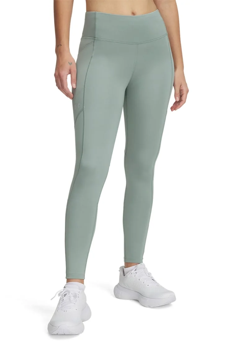 Colanti cu talie inalta pentru alergare Launch, Verde deschis