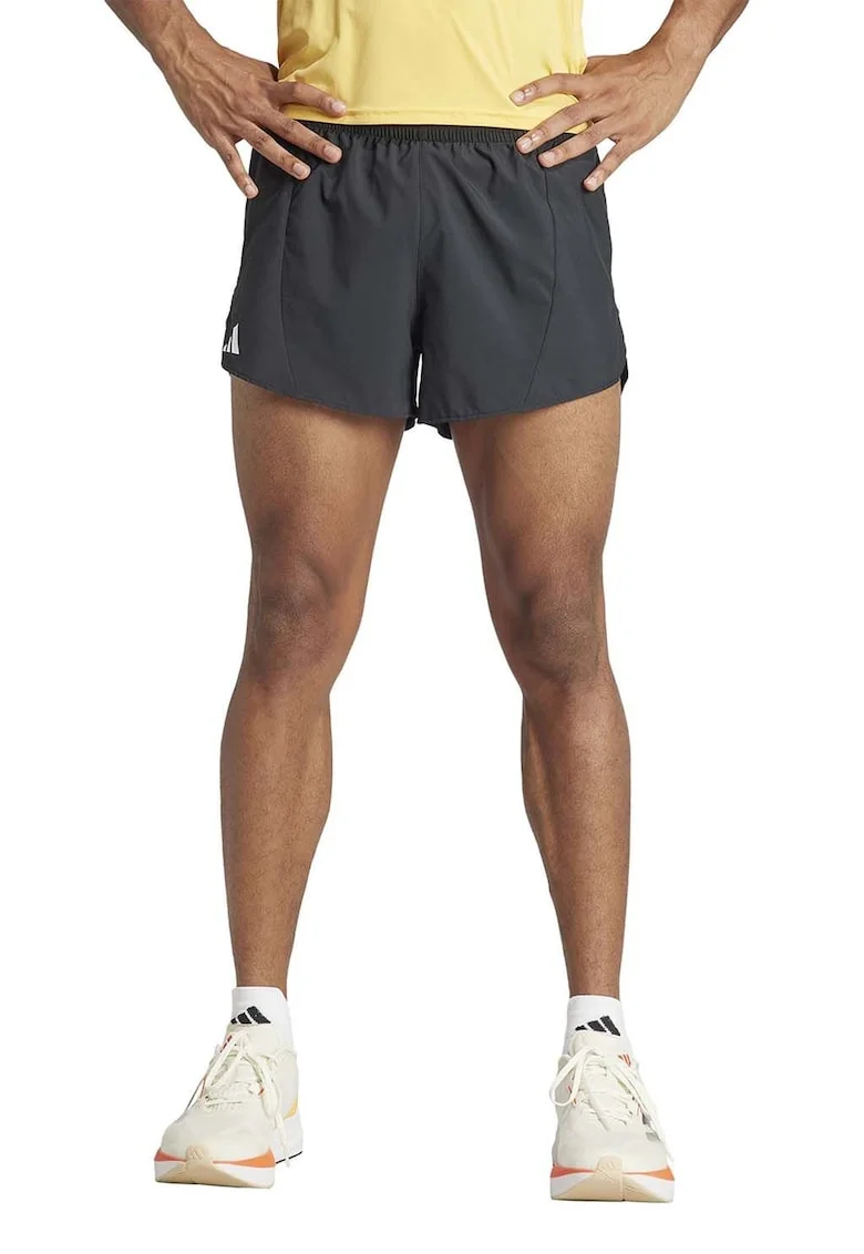 Pantaloni scurti elastici pentru alergare Adizero, Negru