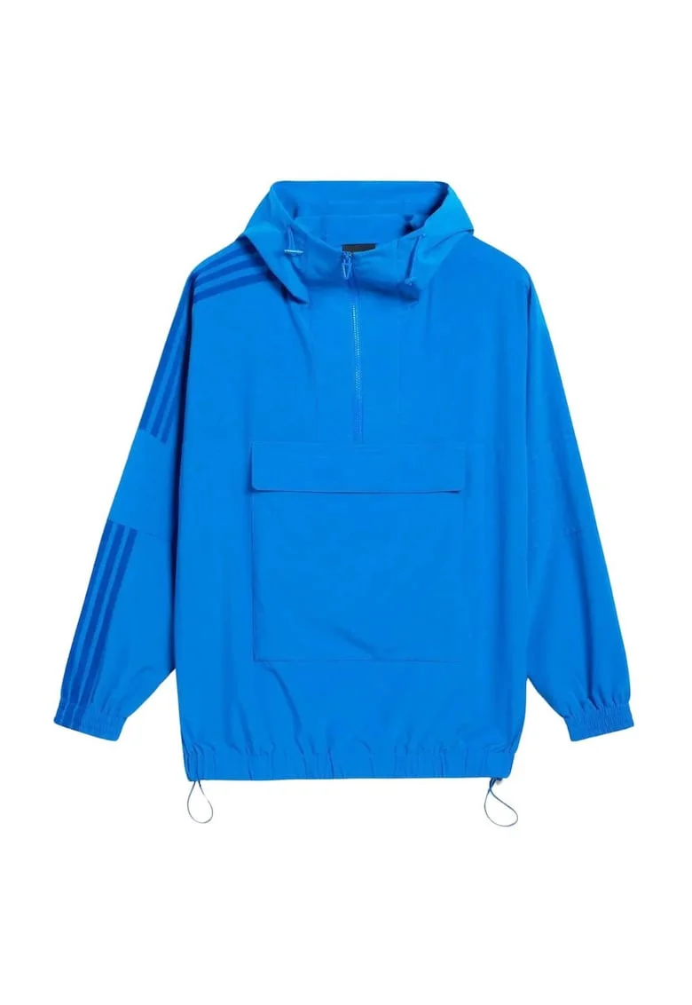 Jacheta unisex  x Ivy Park, oversize, albastra, XXS, poliester, cu gluga