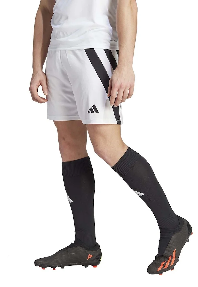 Pantaloni scurti pentru fotbal Fortore 23, Negru/Alb optic