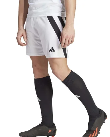 Pantaloni scurti pentru fotbal Fortore 23, Negru/Alb optic