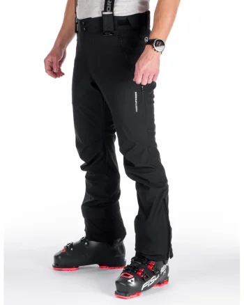 Pantaloni schi softshell 10K/5K barbati Ted, Negru