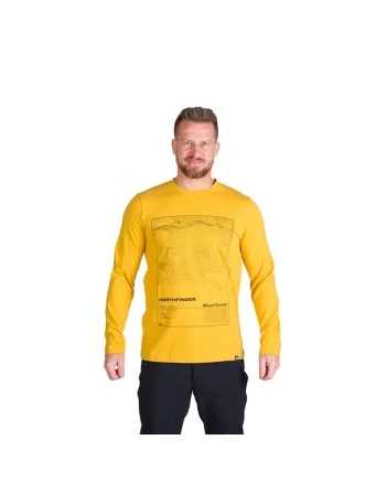 Tricou bumbac cu maneca lunga barbati Henderson, Galben