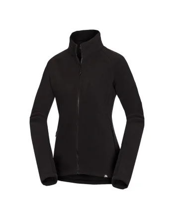 Bluza fleece polar pentru femei Polartec® Micro200 Priecna, Negru