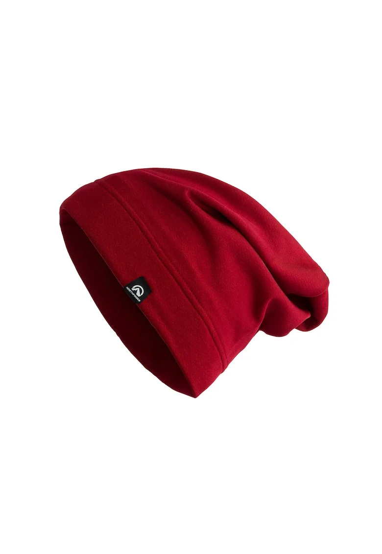 Caciula unisex din fleece Kairak, Rosu inchis