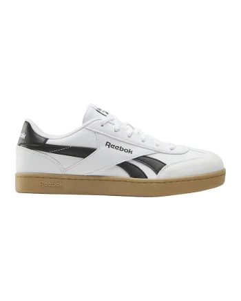 Pantofi din piele ecologica pentru tenis Smash Edge, Negru/Alb optic