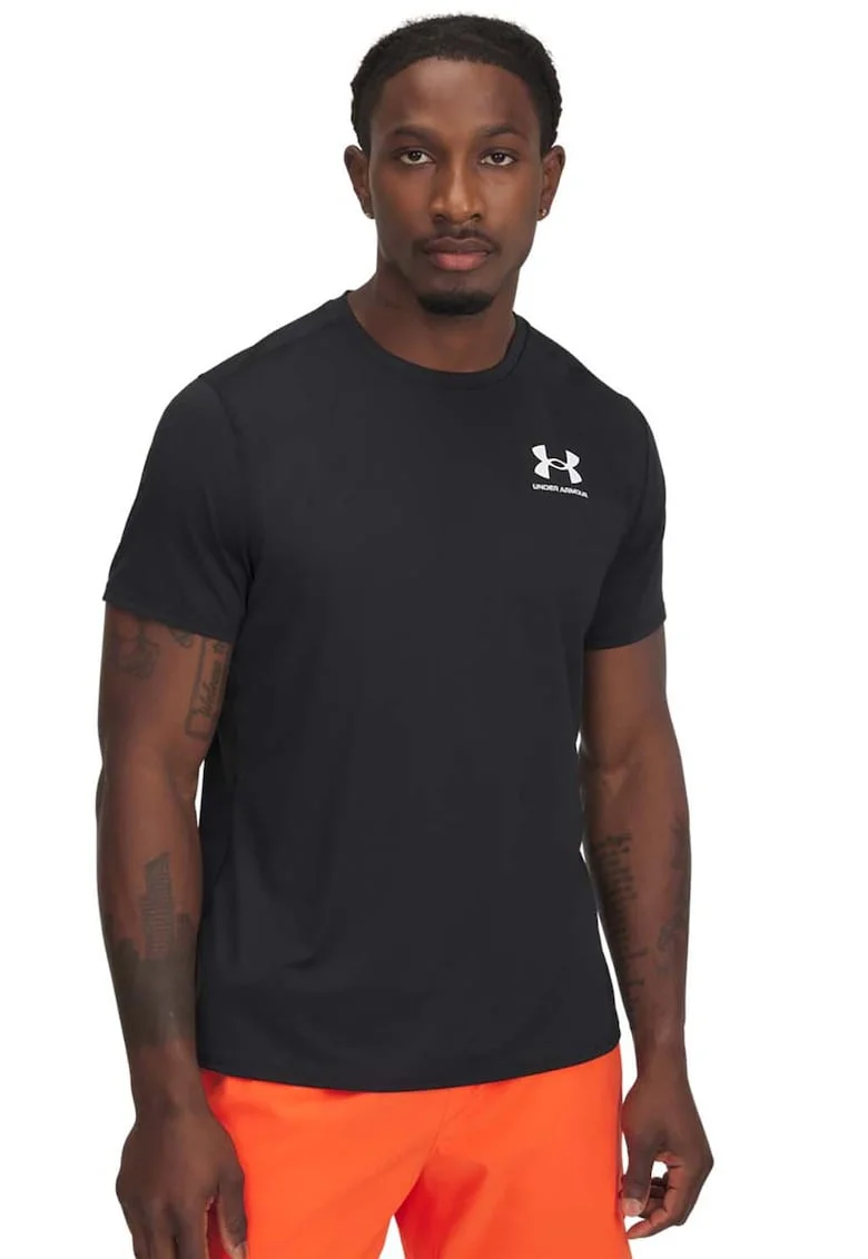 Tricou cambrat pentru fitness Heatgear, Negru