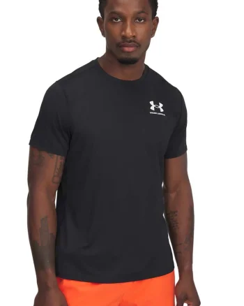 Tricou cambrat pentru fitness Heatgear, Negru