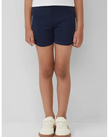 Colanti scurti cu model uni, Bleumarin