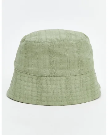 Palarie uni de bumbac cu velcro, Verde sparanghel
