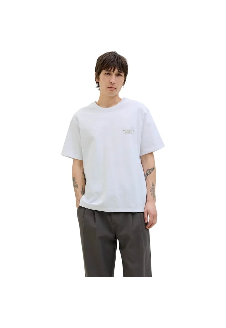 Tricou JACK &JONES Hydra Photo 45860, Alb