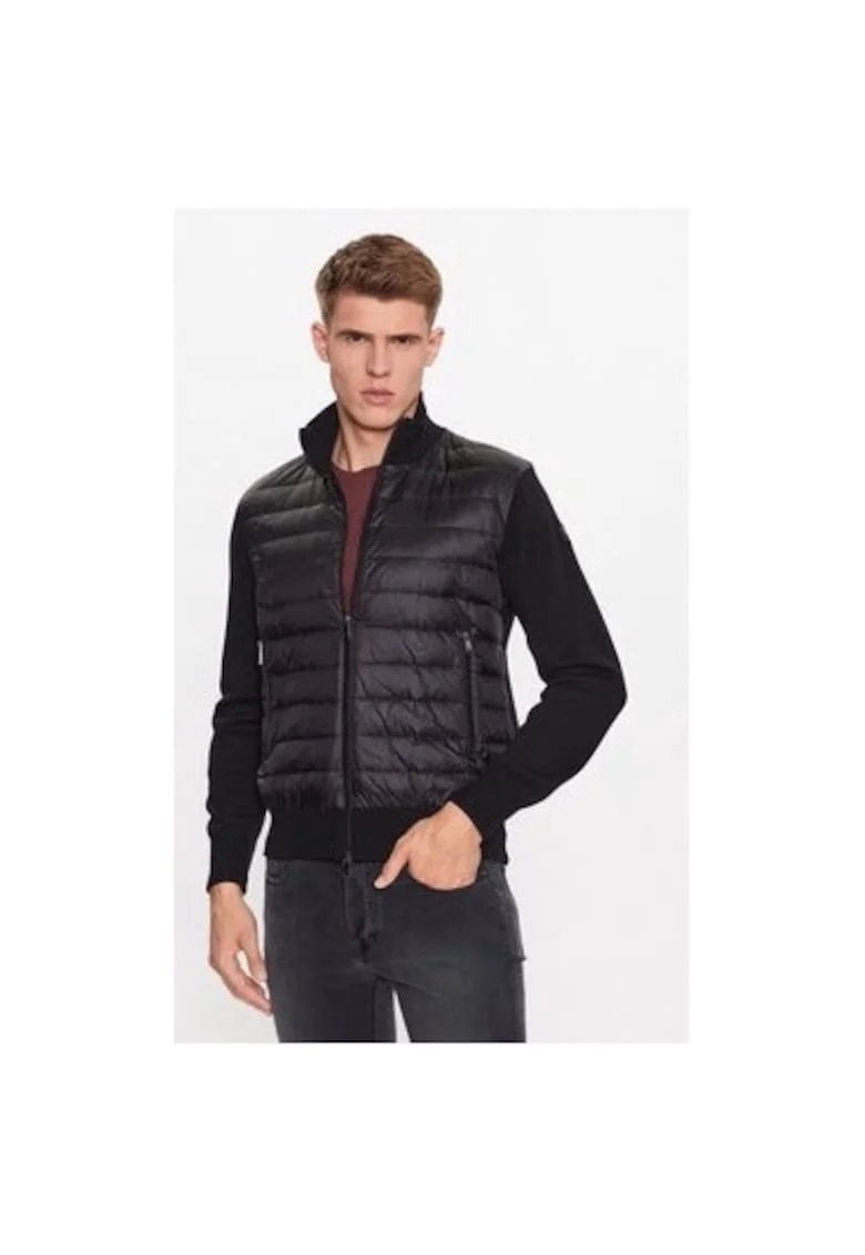 Geaca barbati,  303015305, Lana/Acril, Negru, Negru