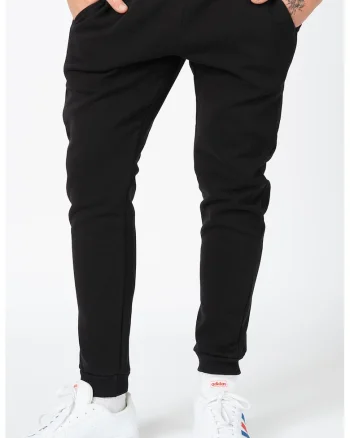 Pantaloni sport regular fit cu snur de ajustare, Negru