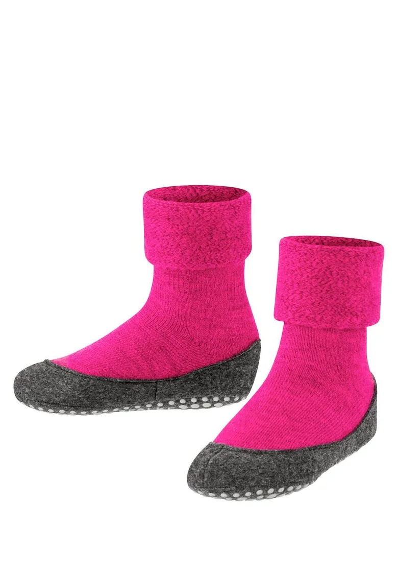 Sosete aderente din amestec de lana virgina Cosyshoe, Roz