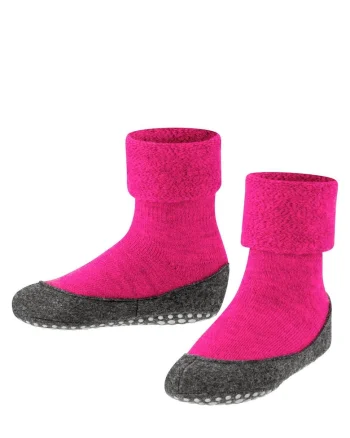 Sosete aderente din amestec de lana virgina Cosyshoe, Roz