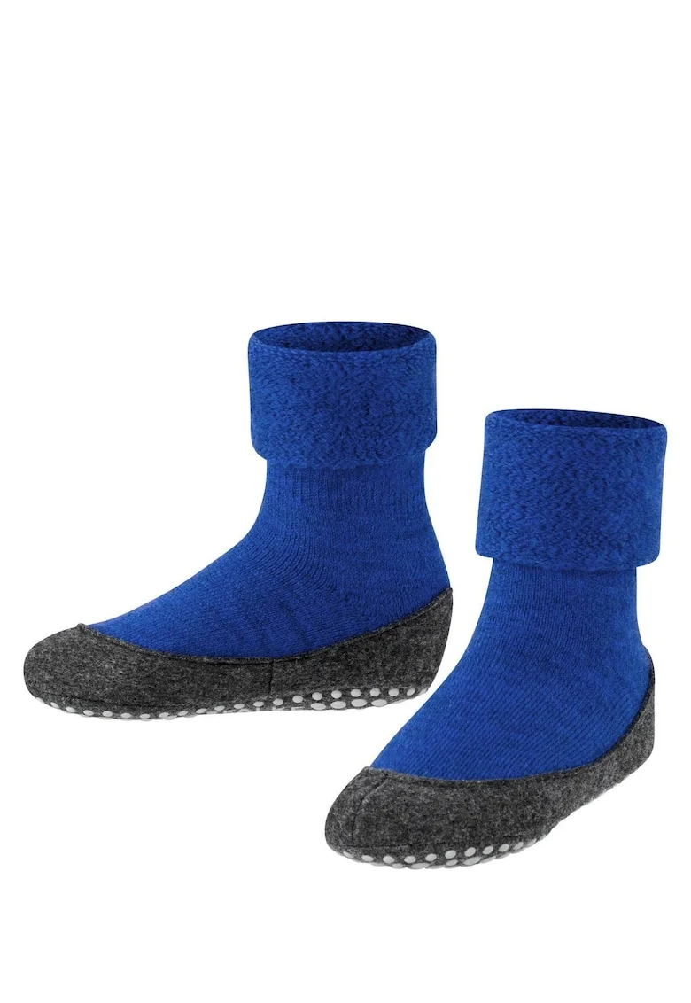 Sosete aderente din amestec de lana virgina Cosyshoe, Albastru