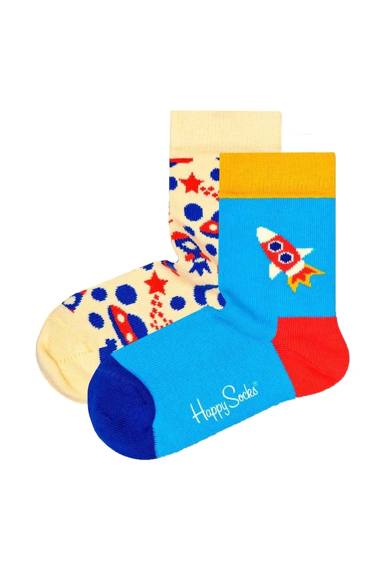 Set de sosete din amestec de bumbac organic - 2 perechi, Multicolor