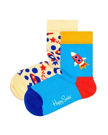 Set de sosete din amestec de bumbac organic - 2 perechi, Multicolor