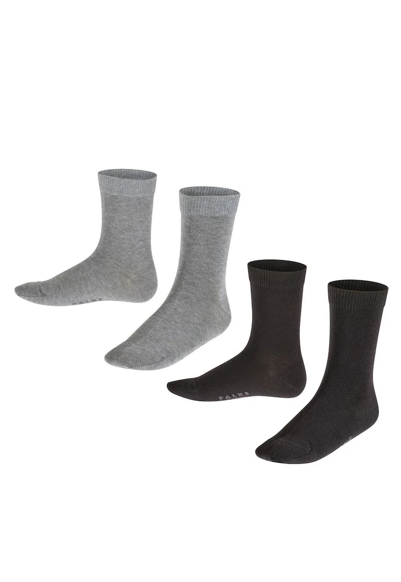 Set de sosete scurte Happy - 2 perechi, Negru/Gri