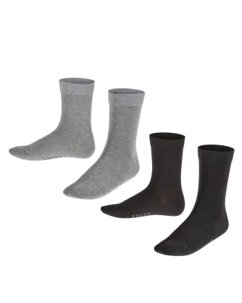 Set de sosete scurte Happy - 2 perechi, Negru/Gri