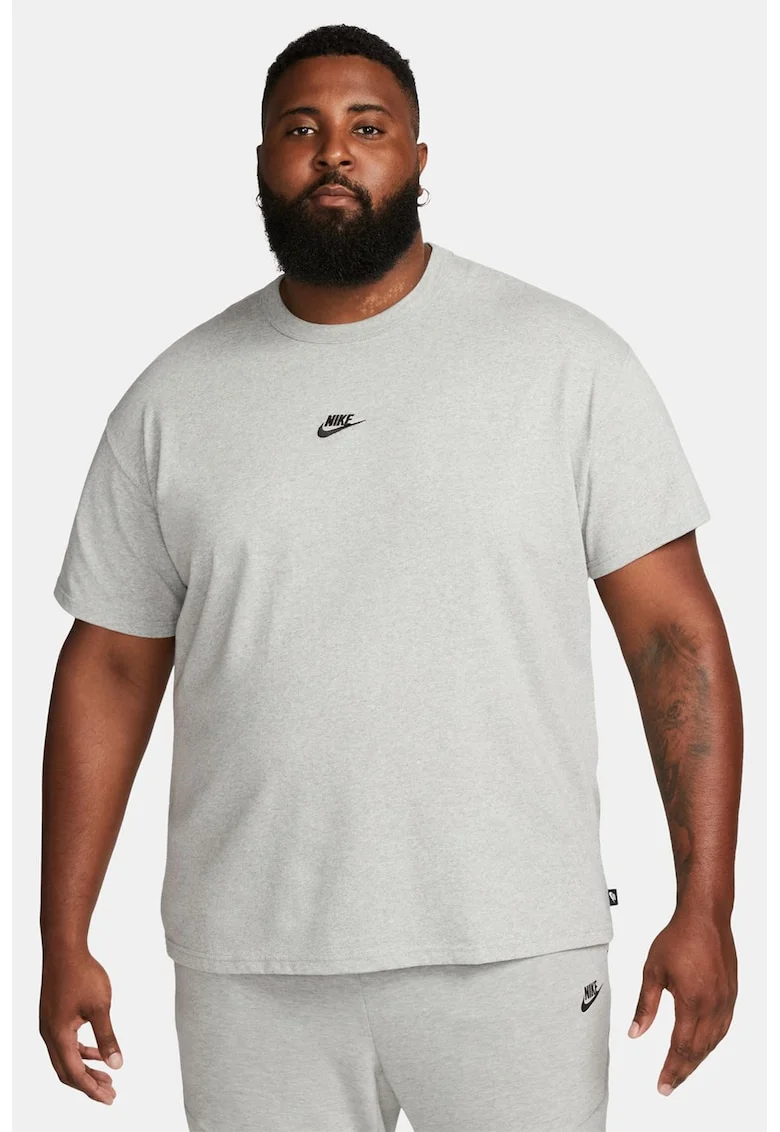 Tricou lejer din bumbac Sportwear Premium Essential, Gri melange